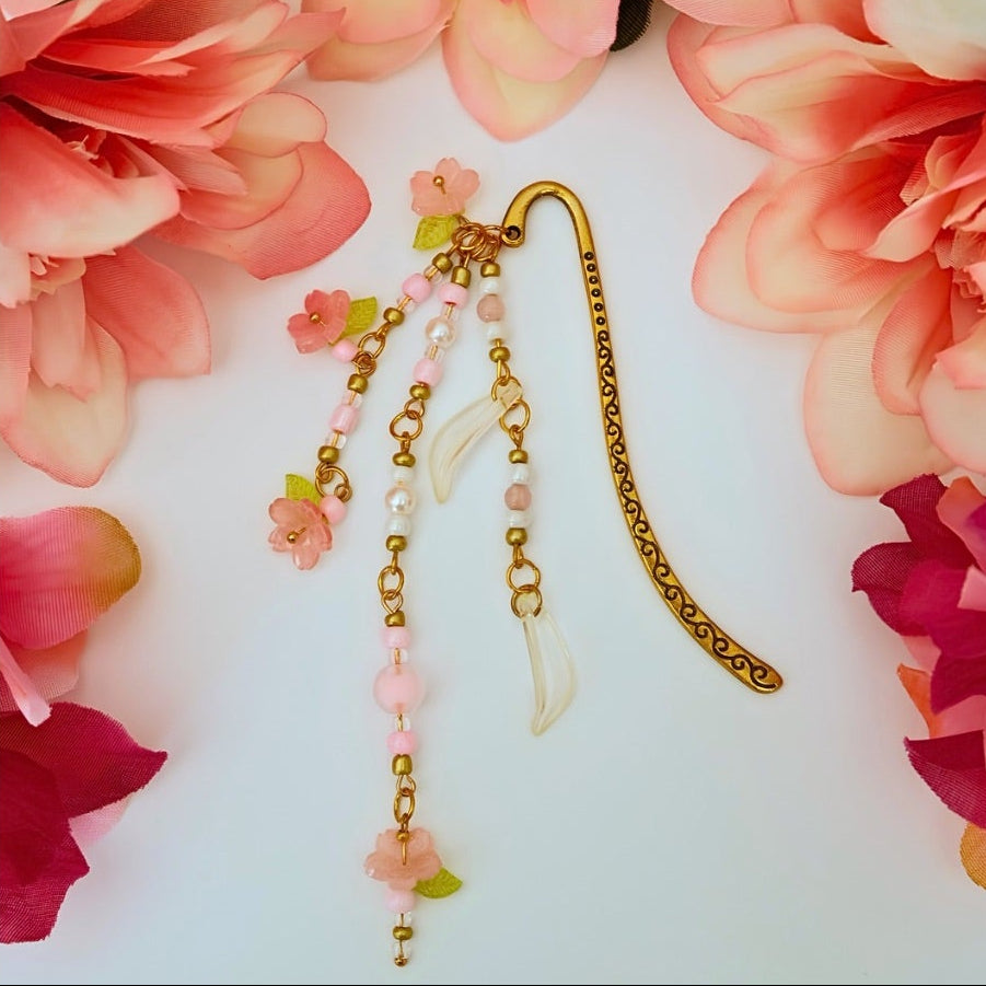Cherry Blossom Metal Bookmark