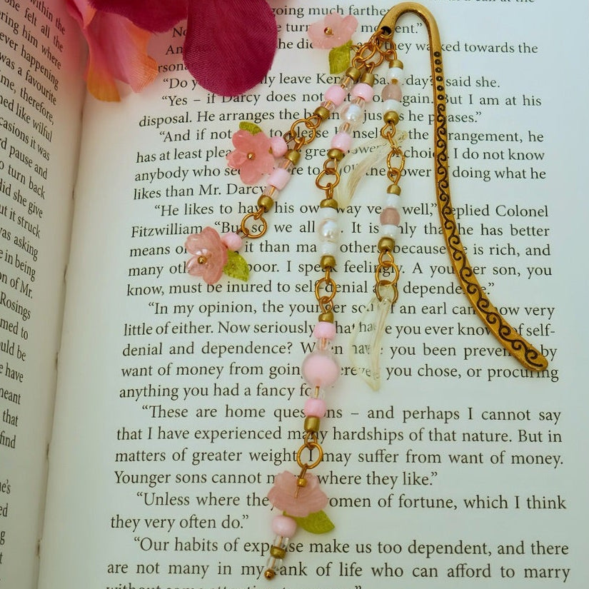 Cherry Blossom Metal Bookmark