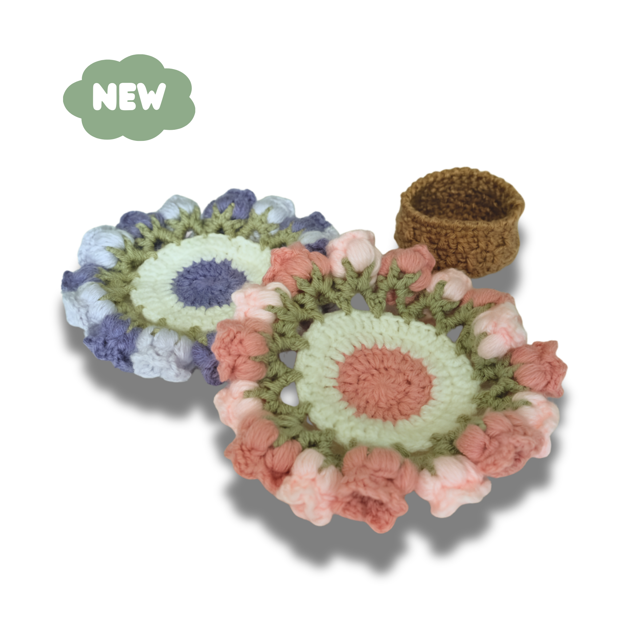 Crochet Flower Coaster